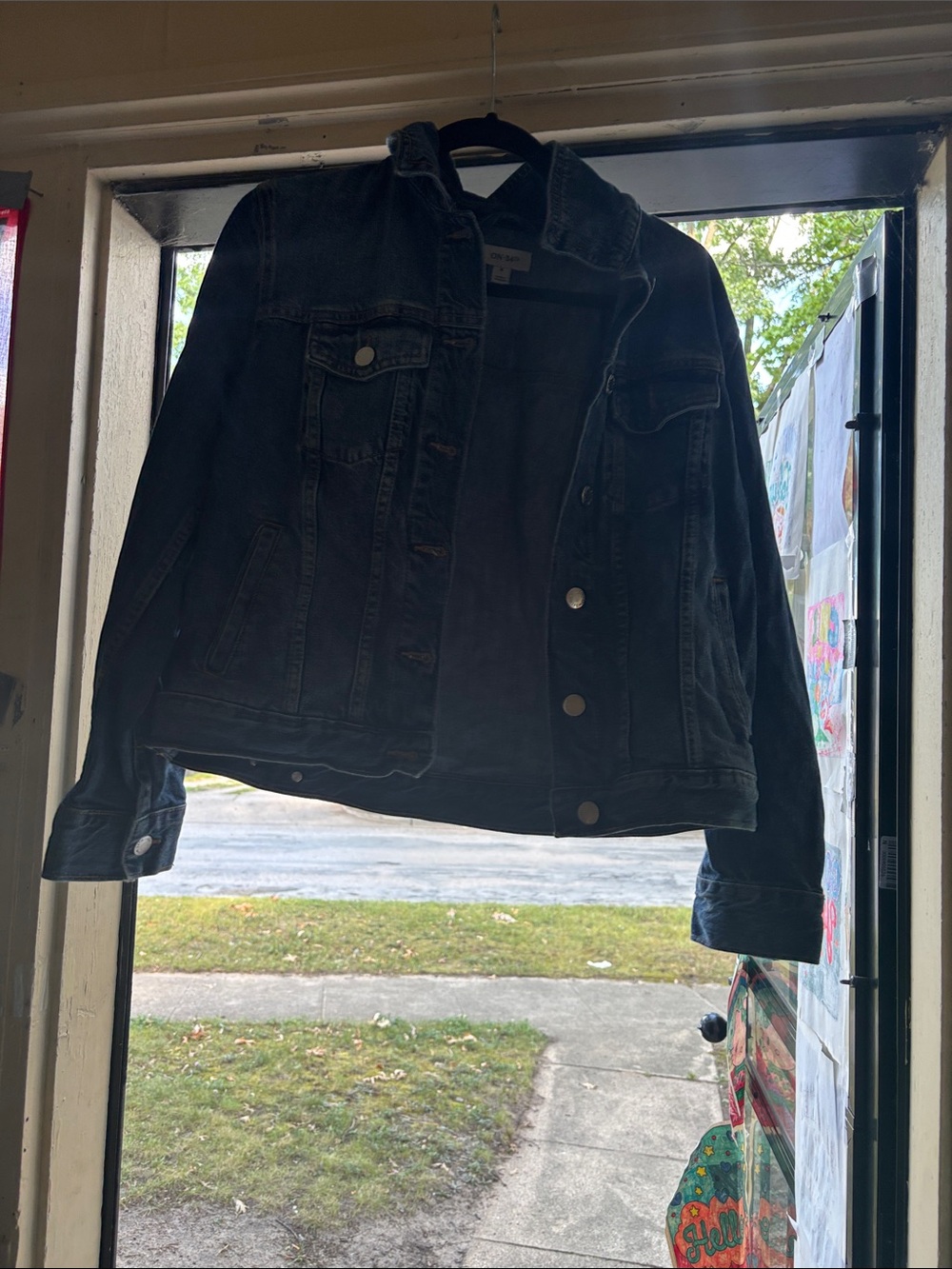 Classic Black Denim Jacket - Women